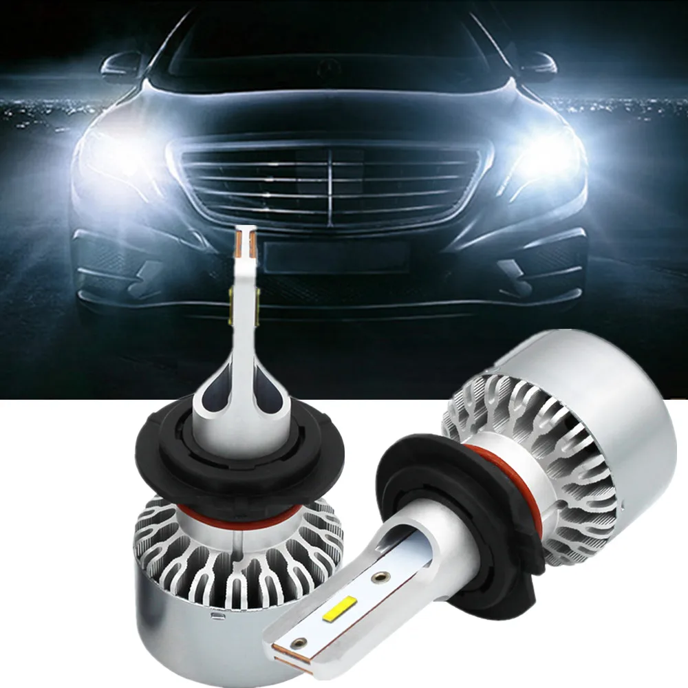 WLJH 2x 4000LM Canbus LED H7 фара все в одном конверсионный комплект фары дальнего и ближнего