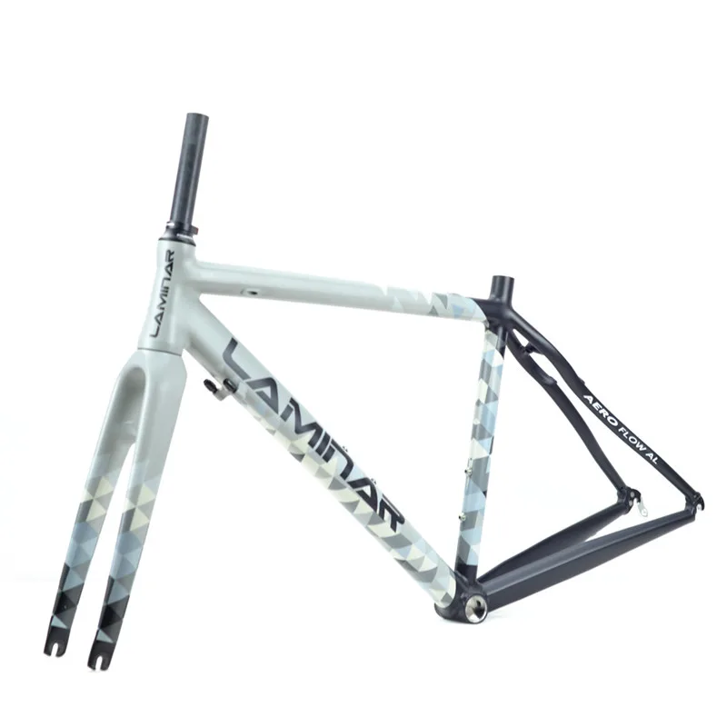 Perfect LAMINAR Aluminum alloy highway frame Carbon fiber fork Breaking the Wind Quickly Disassemble Edition Containing brake 1