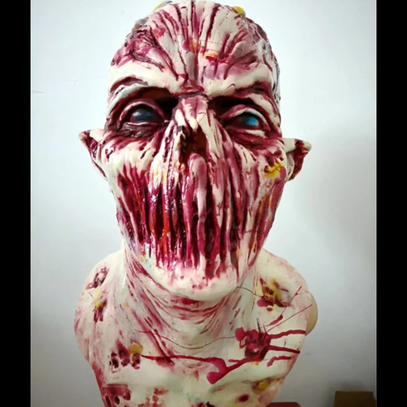 

Evil Zombie Mask Halloweeen Club Costume Mad About Horror Ghost Demon Parasite Latex Vampire Skull party scary terrorrealista