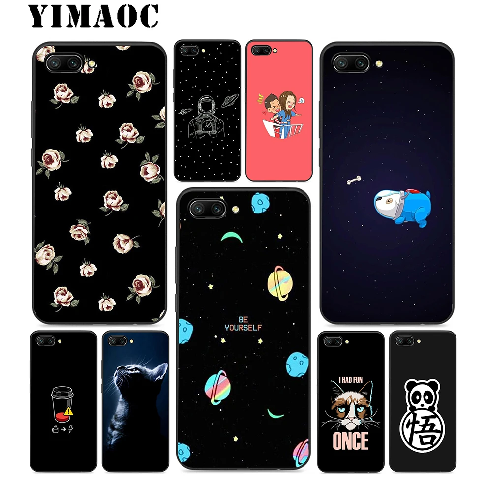 

YIMAOC Cute Panda Cute Soft Silicone Case For Huawei Honor Mate 10 P20 P10 P9 P8 P Smart Y6 6A 7A 7X 7C Lite Pro 2017 2018