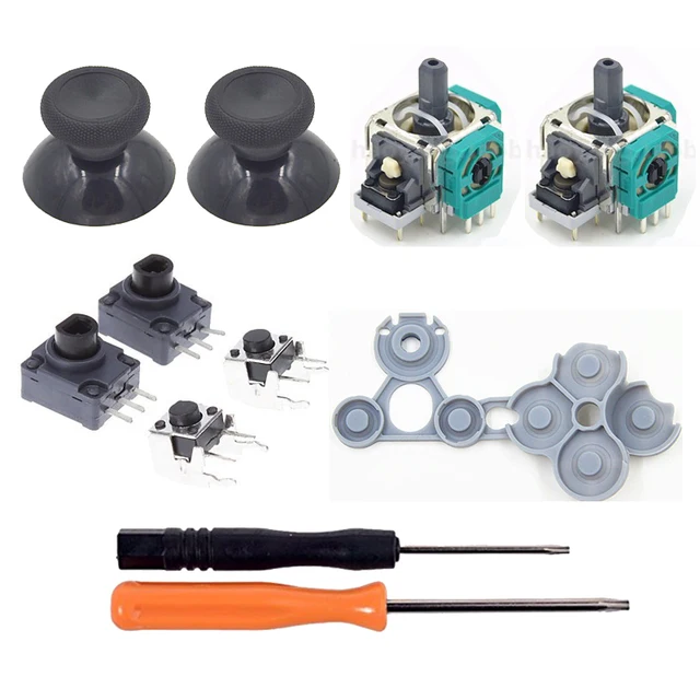 Special Price New Original 3D Analog Vibration Joystick +Thumb Stick Mushroom Cap + LB/RB/ LT/RT Button Conductive Pad for XBox One Controller