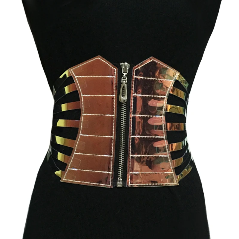 Newest color leather dress cummerbund Punk metal buckle cummerbunds HOT ...