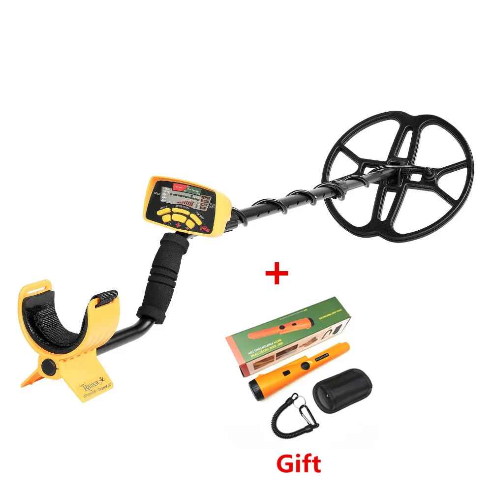 

Professional Underground Metal Detector MD-6350 Treasure Hunter Gold Digger LCD Display Headphone Ultra Sensitivity Detector