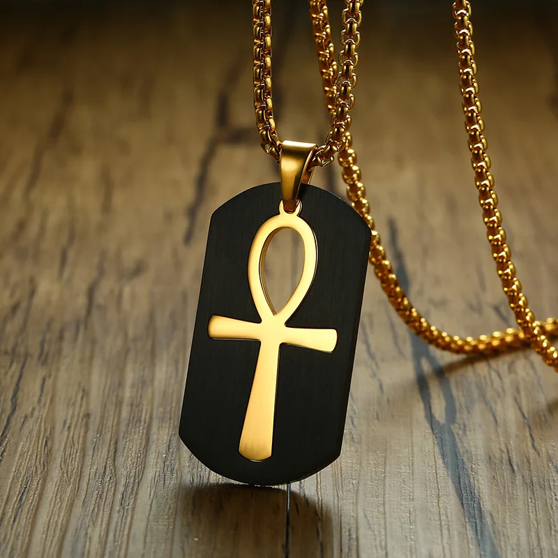 Egyptian Ankh Necklace Jewelry Gold 