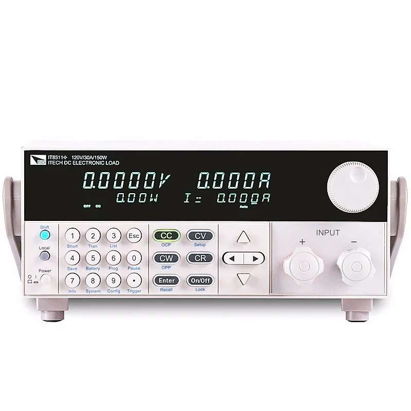 

2017 Free DHL ITECH IT8511+ DC Programmable Electronic Load 120V 30A 150W 1mV 0.1mA IT8511 Battery Tester Load Meter On Sale