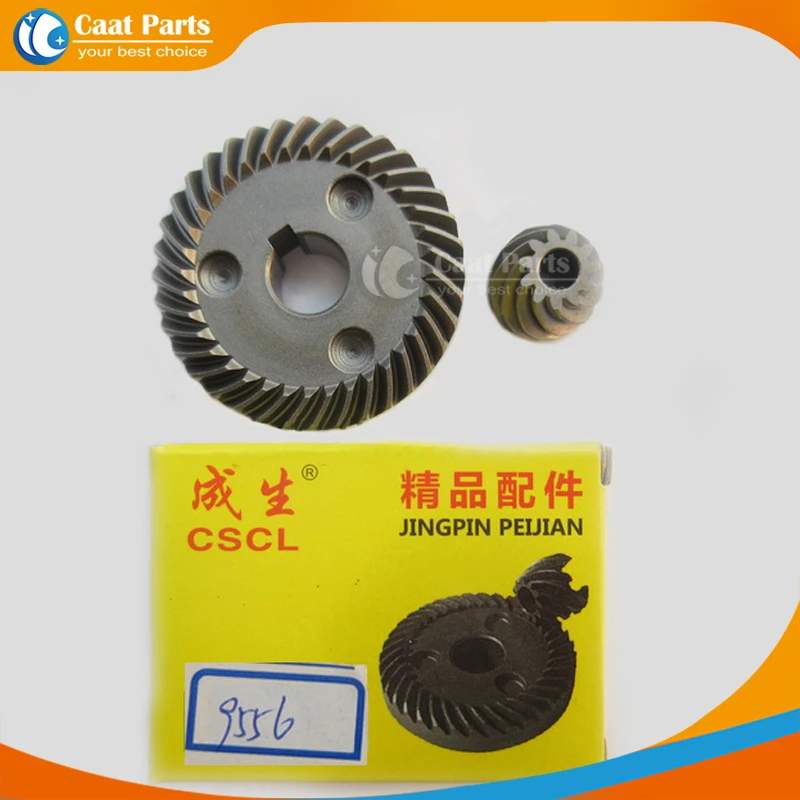2PCS/LOT,  2 in 1 Replacement Spiral Bevel Gear for Makita 9556 9556HN 9556HB 9556NB Angle Grinder, Power tool accessories