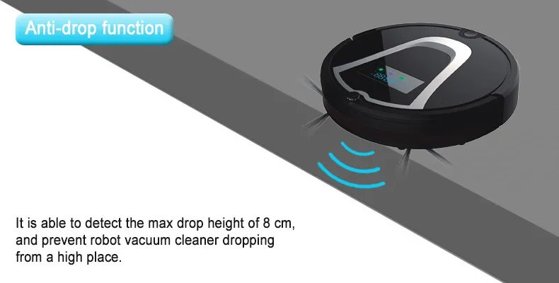 Бесплатно в Европу) робот-пылесос Eworld робот аспиратор сенсорный датчик самозарядки вакуумный робот уборочная машина M884 черный