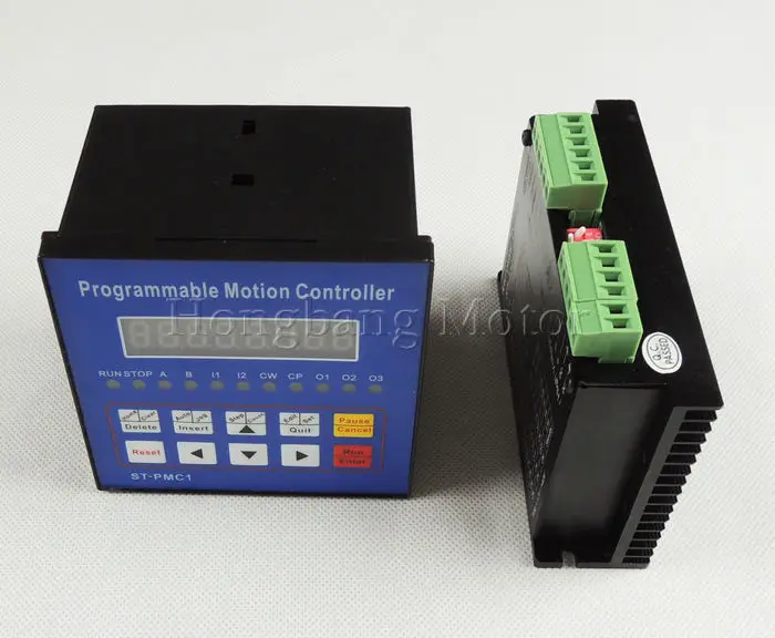 Deslizante do Controlador do Movimento da Única Central do Motor Kit do Controlador do Cnc St-pmc1 + Tb6600 do Motor Único Aixs Motorista Programável Linha Deslizante