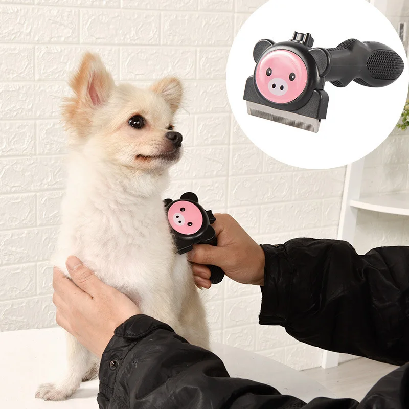 

Hot Pet Dog Comb Stainless Steel Shedding Hairs Removeal Open Knot Cats Hairs Grooming Combs LFD