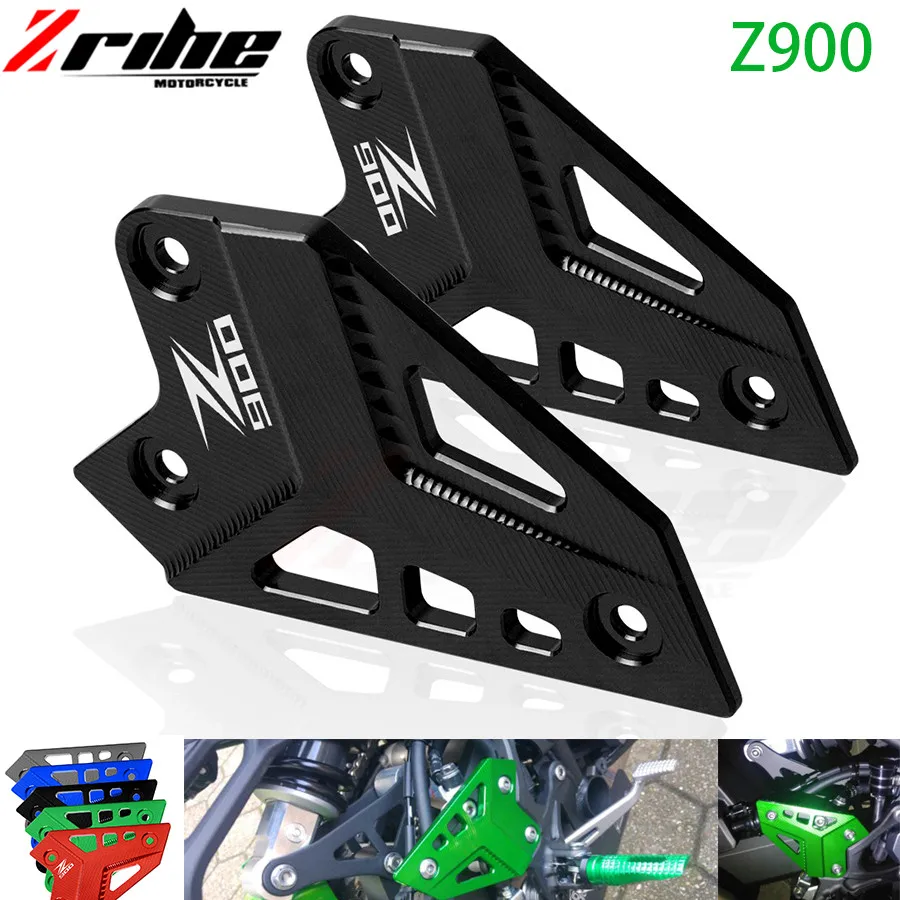 For Kawasaki Z900 2017 Foot Peg Heel Protection Protective Film Mount Heel Guard Protector  Motorcycle Accessories cnc aluminum