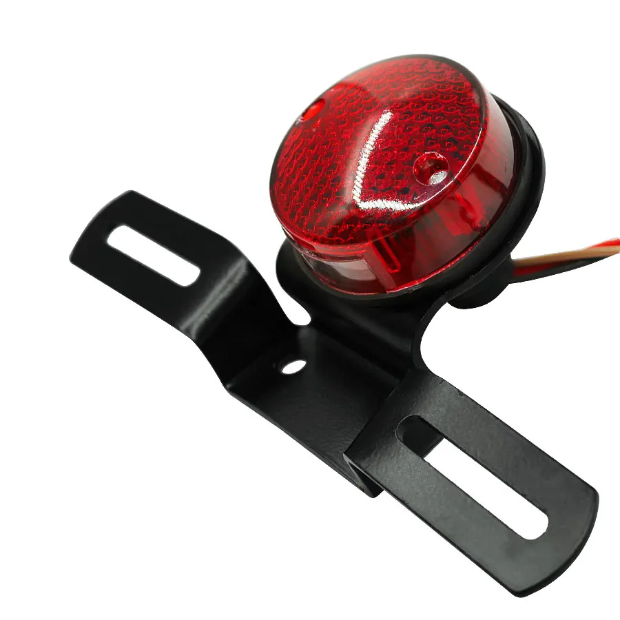 Motorcycle Assembly Round Tail Light For Harley Choppers Custom Bobber