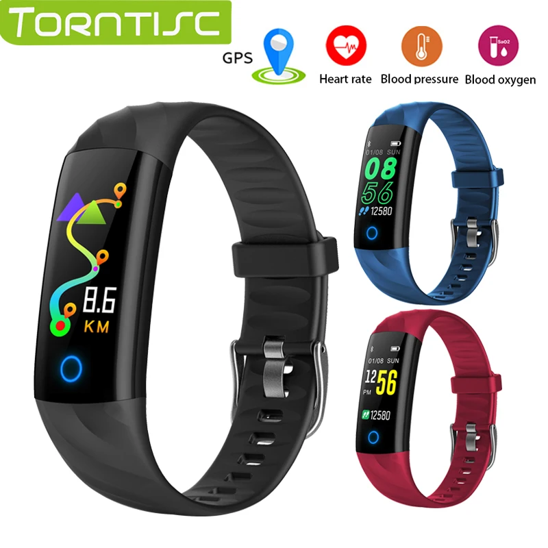 

Torntisc S5 Heart Rate Fitness Bracelet IP68 Waterproof Blood pressure oxygen Monitor Color Screen Activity Tracker Smart Band