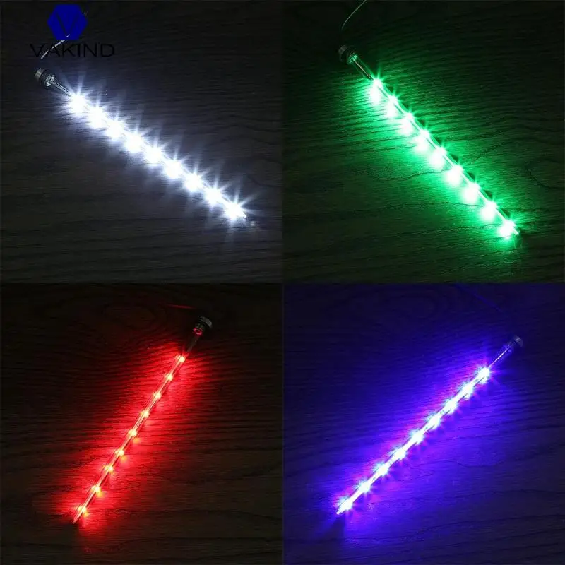 

VAKIND 22cm G1/4 Computer Cylinder Water Cooling Tank Virus Reservoir LED Light for 4P universal connector 3 colors