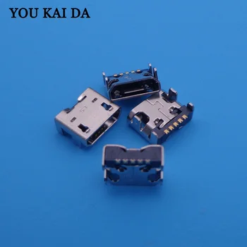 

100pcs/lot Original Micro USB Jack connector Charging Charger Port for LG E400 E610 P700 P705 P880 L7 F180 LF200 Google nexus4