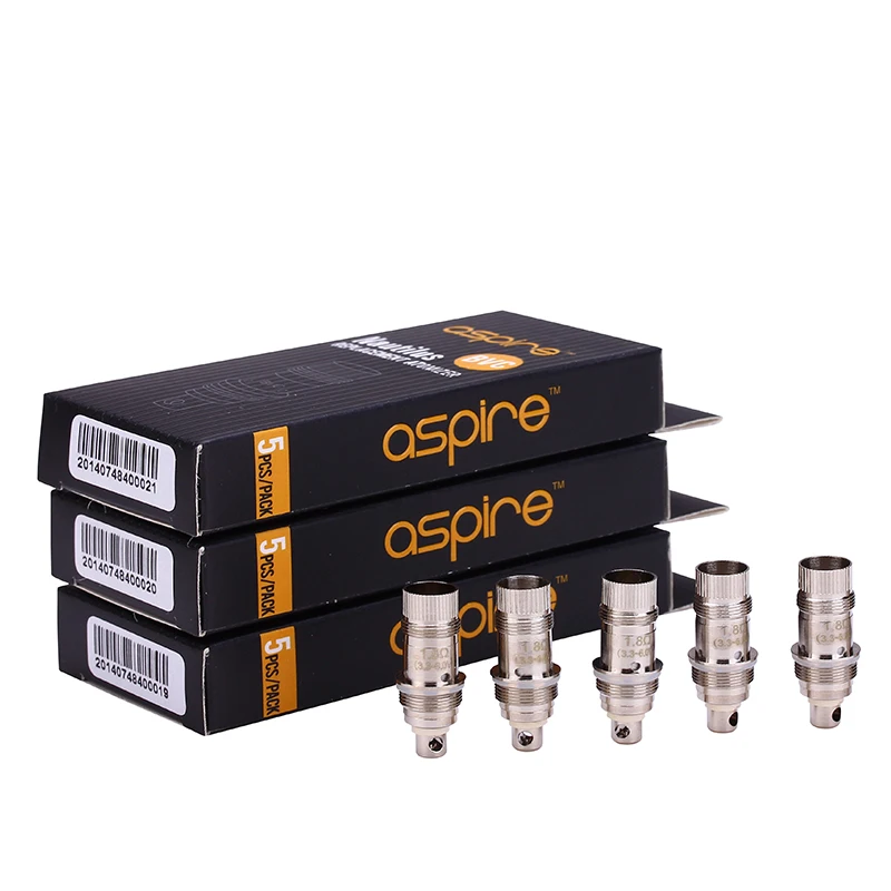 original Aspire Nautilus BVC Coil evaporator 1.6ohm 1.8ohm 0.7ohm Bottom Vertical Coil for elektronik sigara Nautilus 2 tank 7