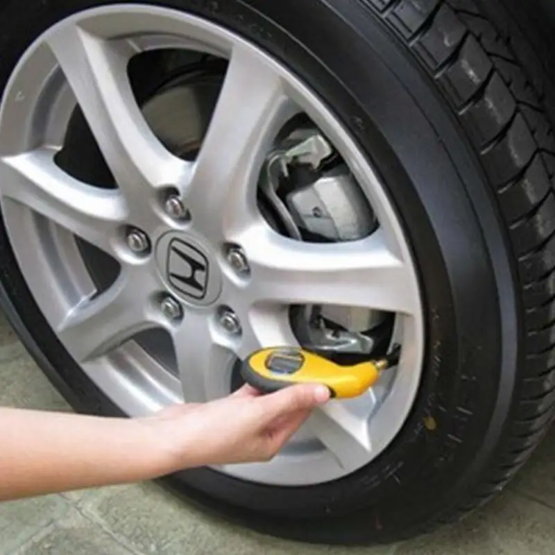 Цифровой манометр для автомобильных шин с ЖК дисплеем измеритель давления