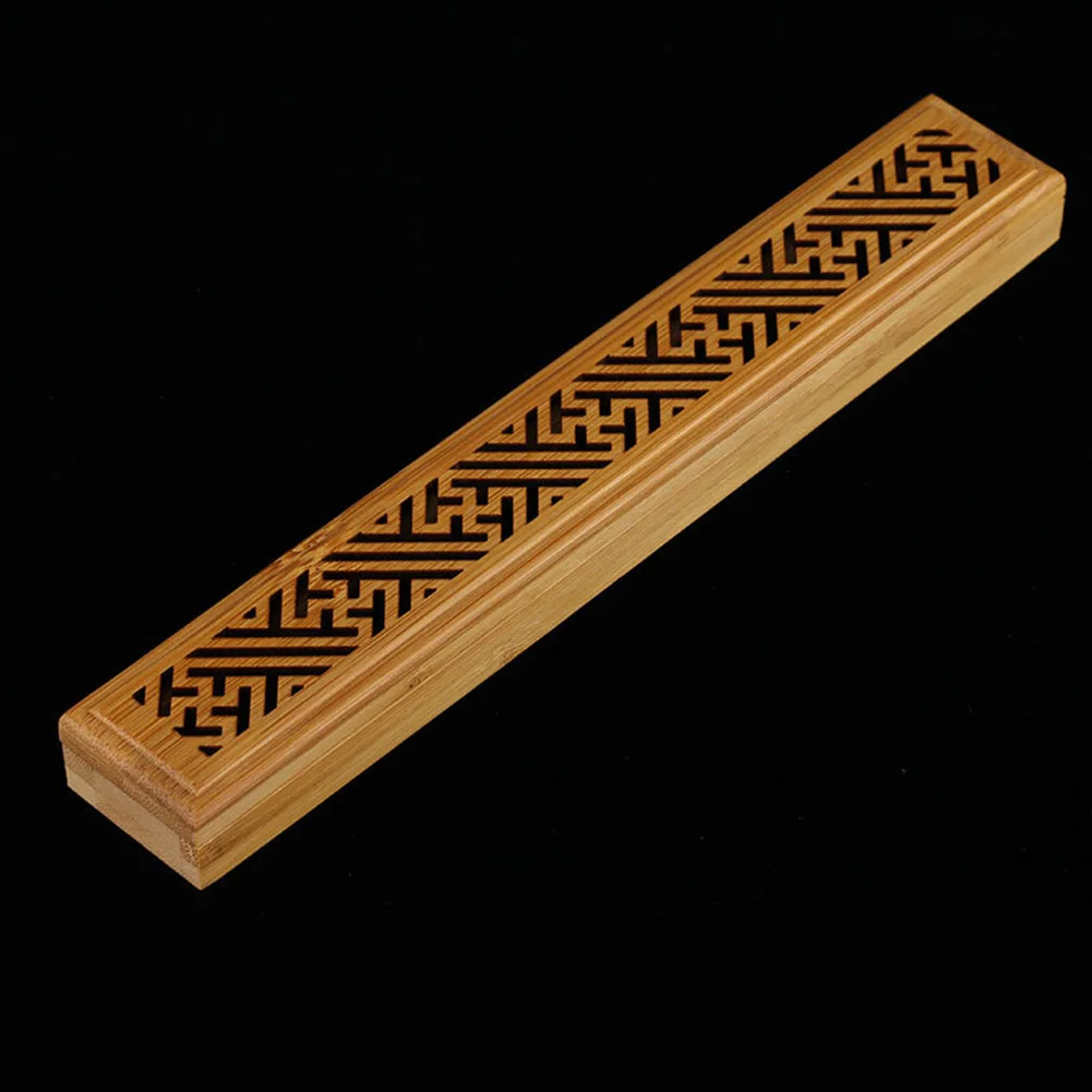 

Home Stick Holder Retro Pressure Relief Incense Box Natural Decorative Easy Clean Aromatherapy Elegant Bamboo
