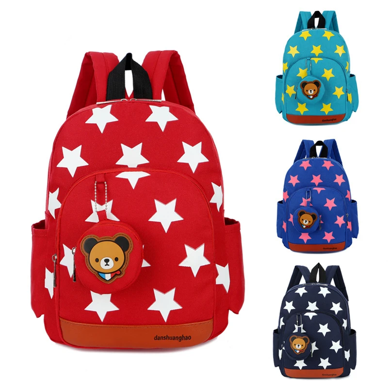 

Cute Starts Printed Kids Bags Nylon Children Backpack Kindergarten Toddler School bag Backpacks for Boys Girls Bolsa Escolar 1-3