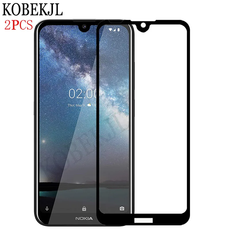 Tempered Glass Nokia 2.2 Screen Protector TA-1188 TA-1191 TA-1179 TA-1183 Nokia2.2 Full Cover Film 5.71 | Мобильные телефоны и