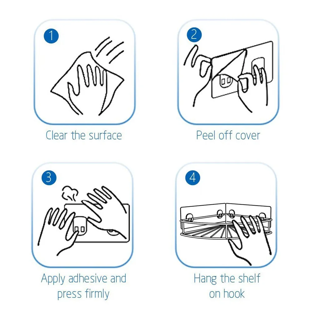 Угловые полки для ванной комнаты из нержавеющей стали клейкая настенная полка органайзер гель для душа шампунь стойка для хранения косметики