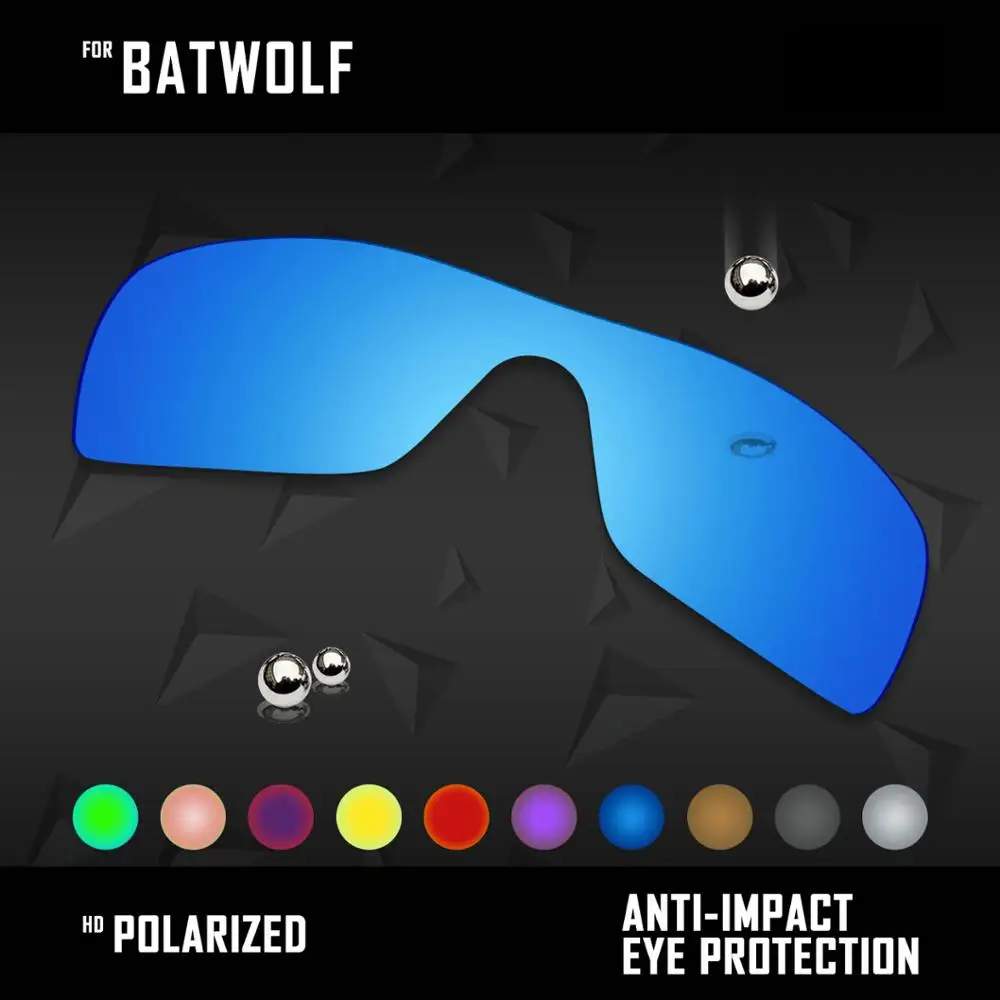 

OOWLIT Lenses Replacements For Oakley Batwolf OO9101 Sunglasses Polarized - Multi Colors