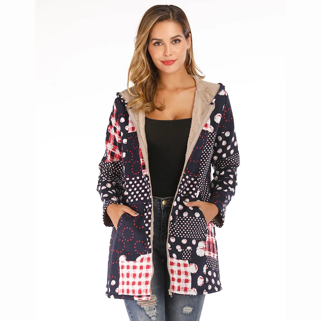 

Outerwear & Coats Jackets Fashion Tie Floral Print Outwear Sweatshirt Hooded Overcoat coats and jackets women 2019#J30