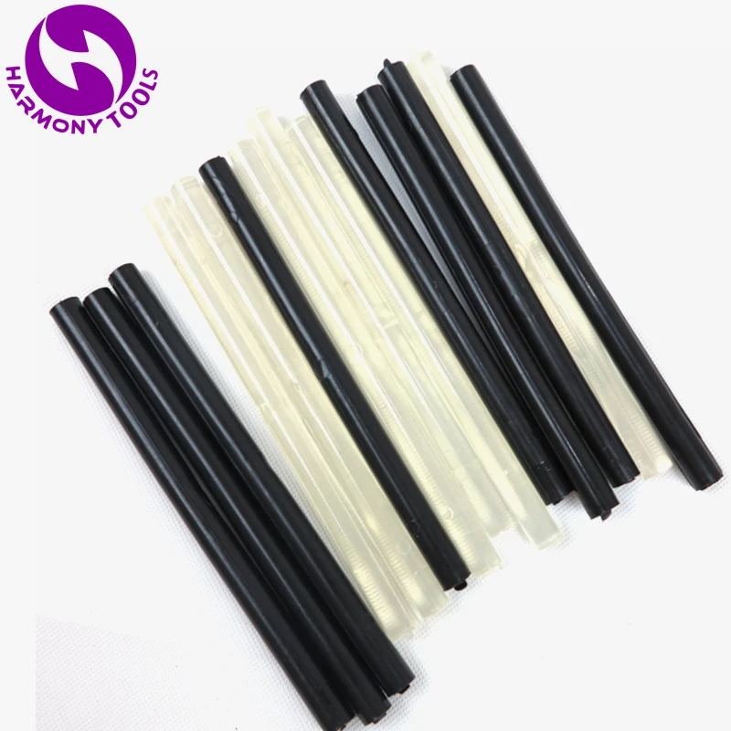 Black or Clear 5 Pieces 11mm x 180mm Black or Clear Fusion Tip Hair Extension Tools Italian Keratin Hot Melt Glue Sticks