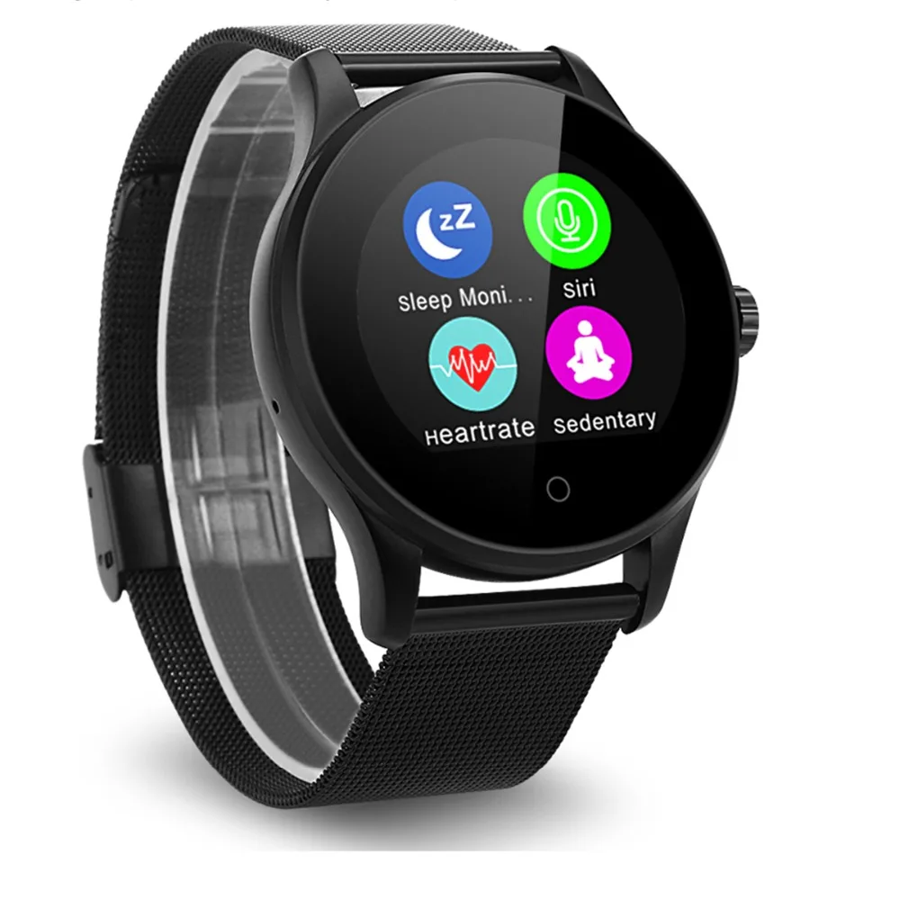 K88H Smart Watch HD Display Heart Rate Monitor Pedometer Fitness Tracker MTK2502C Men Smartwatch Connected For Android IPhone
