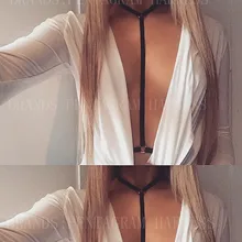 Женский эластичный бюстгальтер с завязками, черный бандаж, топ с ремешками, женское белье, модная сексуальная оправа, фетиш, БДСМ, эротический Готический ремень-подвязка, пояс