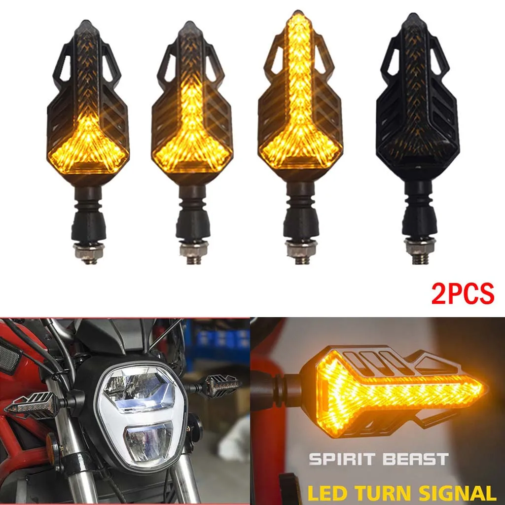2 шт. мотоцикл поворота мигалки светодиодный индикатор ходовой огонь ABS 12 Светодиодный 3000 К DC 12V светодиодный