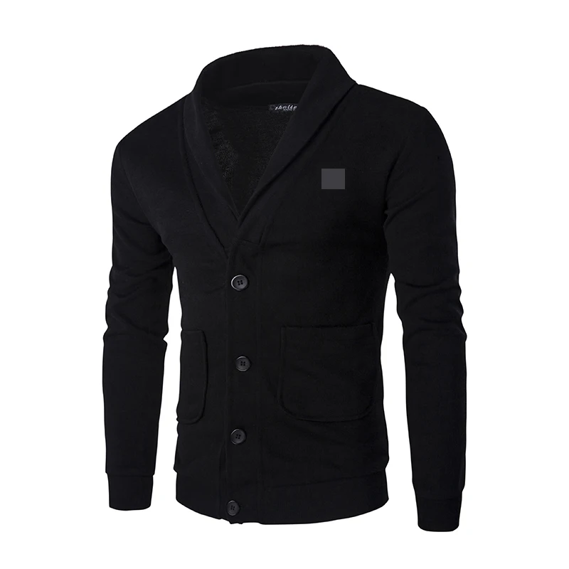 

Embroidered Cardigan Slim Sweater Jacket Men's Thick Warm Sweater Dress V-neck Autumn Winter Men Clothes 2018 Cardigan Sweater