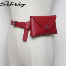 Новинка г. Estelle Wang, женские Сумки из искусственной кожи, модные маленькие поясные сумки, женская сумка-конверт, пояс, разноцветная сумка для телефона