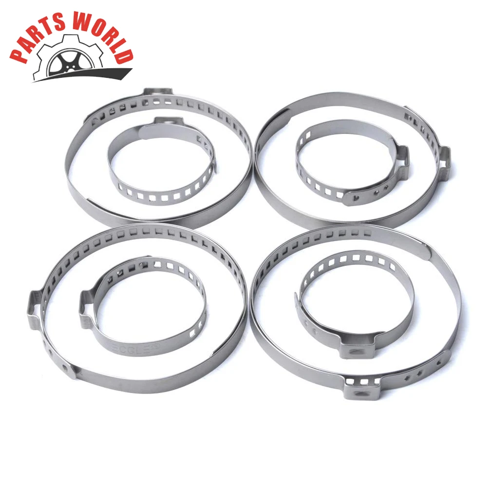 

8PCS Stainless Steel Drive Shaft CV Boot Clamp Kit Universal Adjustable CV Joint Boot Crimp Clamp Kit For Car