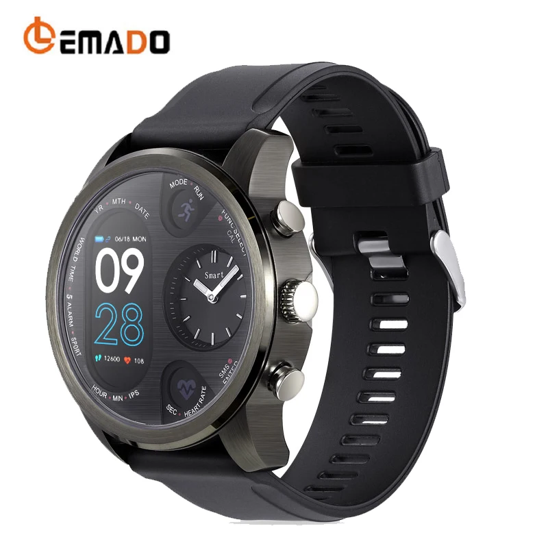 

LEMADO T3 Pedometer Smart Watch Message Reminder Smartwatch Waterproof Heart Rate Monitoring Remote Control Anti-lost