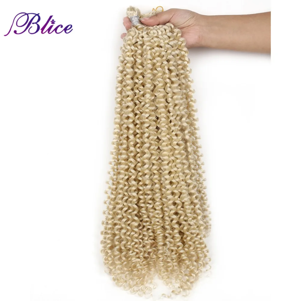 

Blice Synthetic 28inch Pure Color Braid Hair Extension Long Freetress Crochet Latch Hair Afro Kinky Bulk Hair One Piece Deal