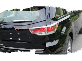 

shiny!!for Toyota Highlander 2014 2015 2016 Chrome Rear Tail Light Lamp eyelid Cover Trim 4pcs