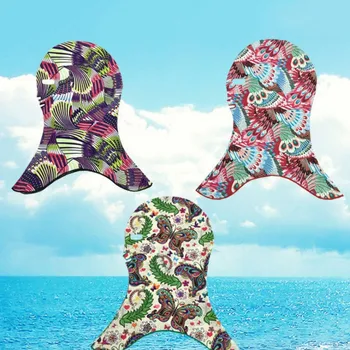 

Women Men Waterproof Swimming Caps Full Face Sunscreen Swim Dive Face Diving Mask Facekini Face Bikini Sunblock Protect Mask