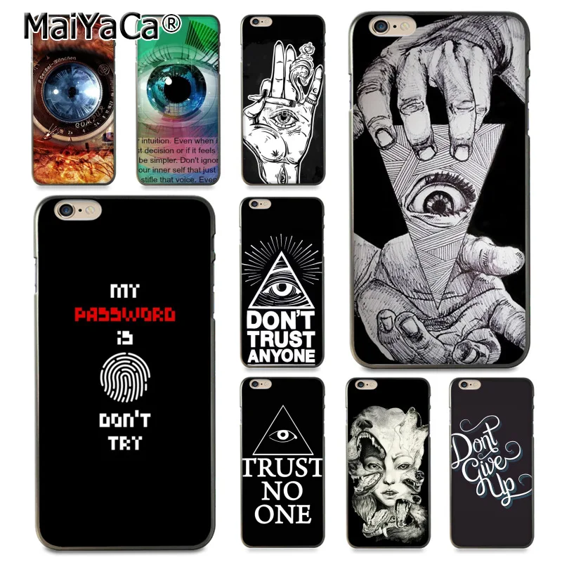 

MaiYaCa Don't Trust Anyone Eyes Fashion Fun Dynamic phone case for iphone 11 pro 8 7 66S Plus X 55S SE XS XR XS MAX mobie Cover