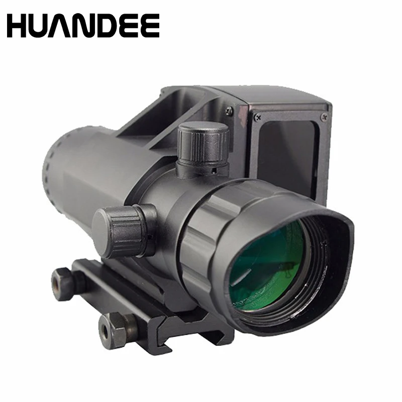 4X32 waterproof shockproof riflescope with laser font b rangefinder b font high speed measurement laser range