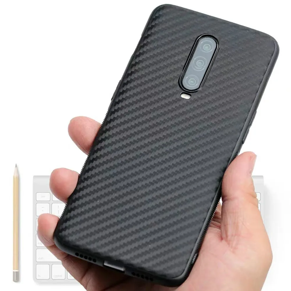 buy Carbon Fiber Case For Oneplus 7 Pro One Plus 6 6T 5T Ultra Thin Soft TPU Silicon Cases For One plus 7 7Pro 1+7 Protective Cover
