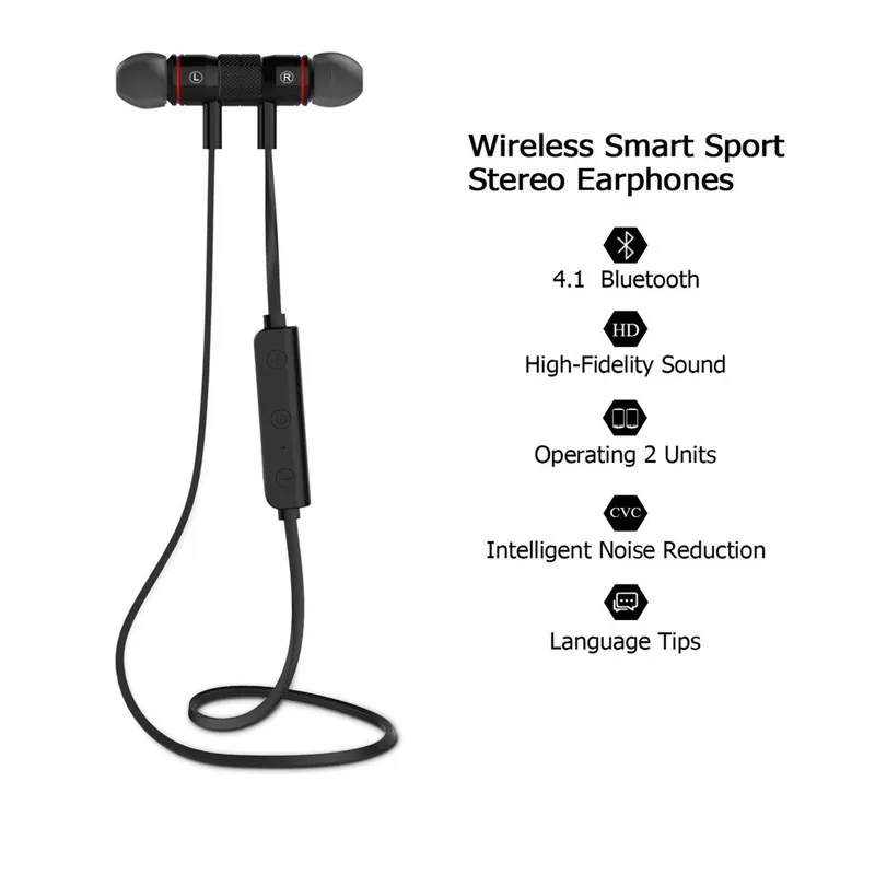 

Jwireless Sport Bluetooth Headphones V4.0 Wireless Earbuds In-Ear Noise cancel Earphones with Microphone Sweatproof Stereo