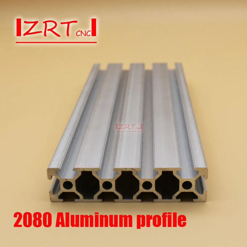

HOT Sale CNC 3D Printer Parts European Standard Anodized Linear Rail Aluminum Profile Extrusion 2080 for DIY 3D printer