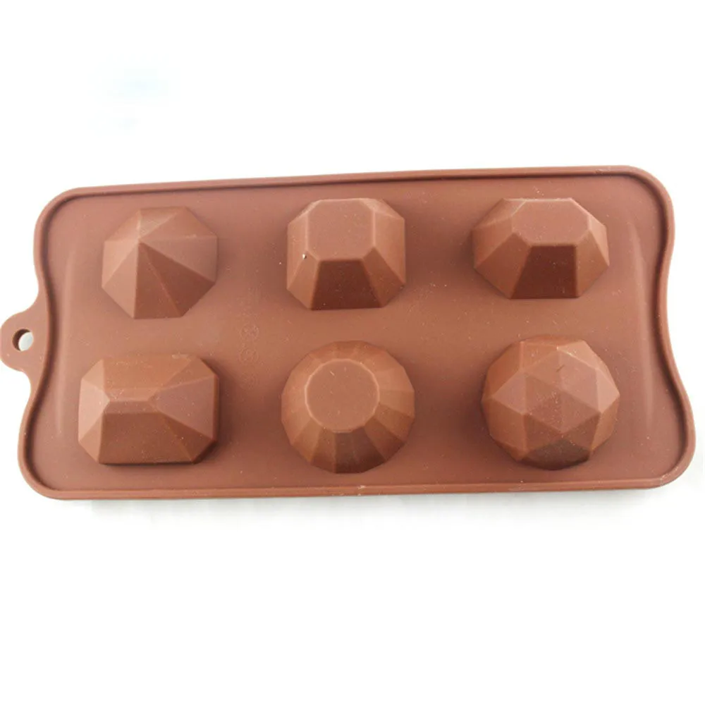 

Ice Cube Tray Mold Gem Diamond Chocolate Candy Moulds Muffin Cup Cake Mold Silicone Cupcake Kitchen Baking Tools