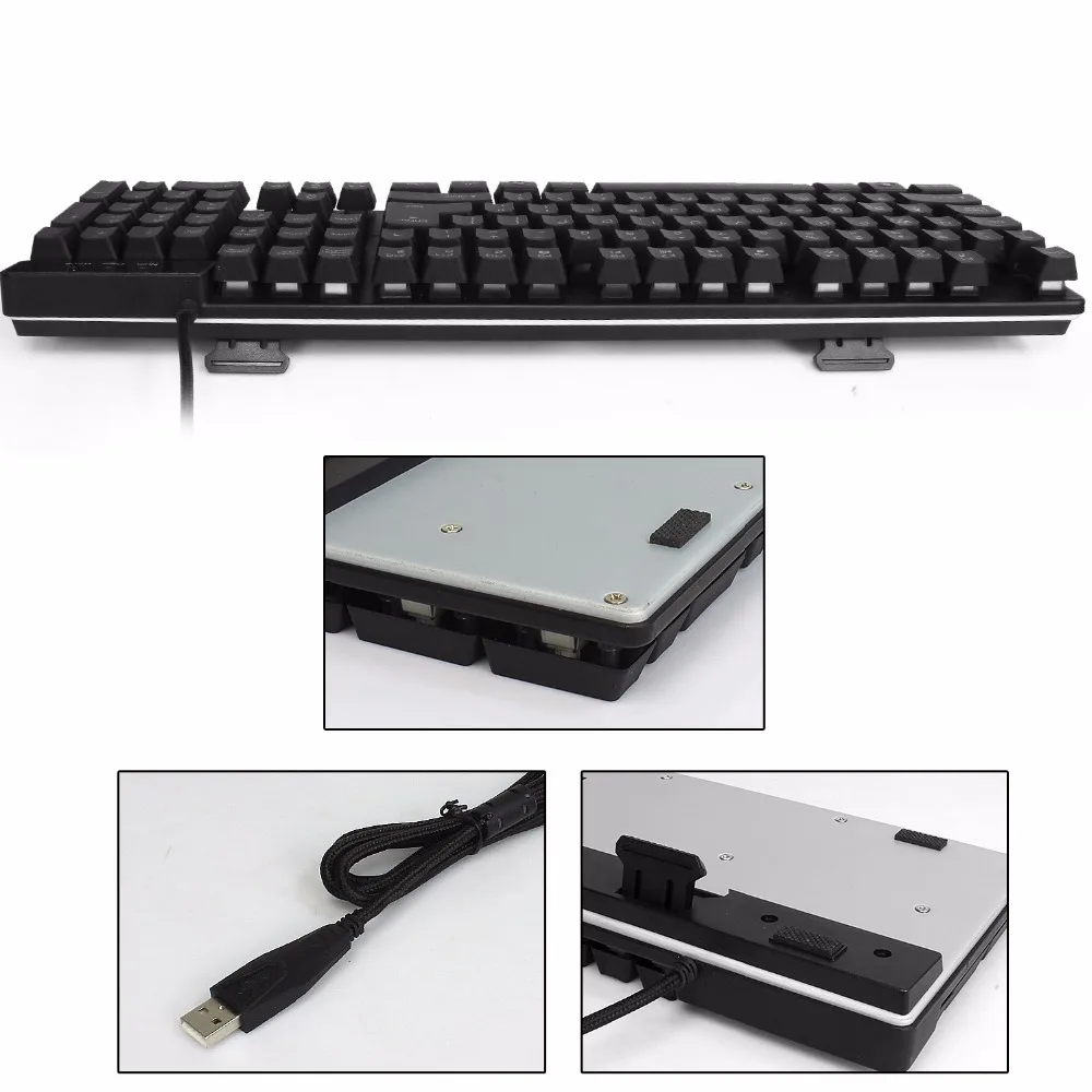 Mechanical Keyboard Gaming Wired Backlit Keyboard LED Backlight Keycap For Gamer Computer Laptop (4)