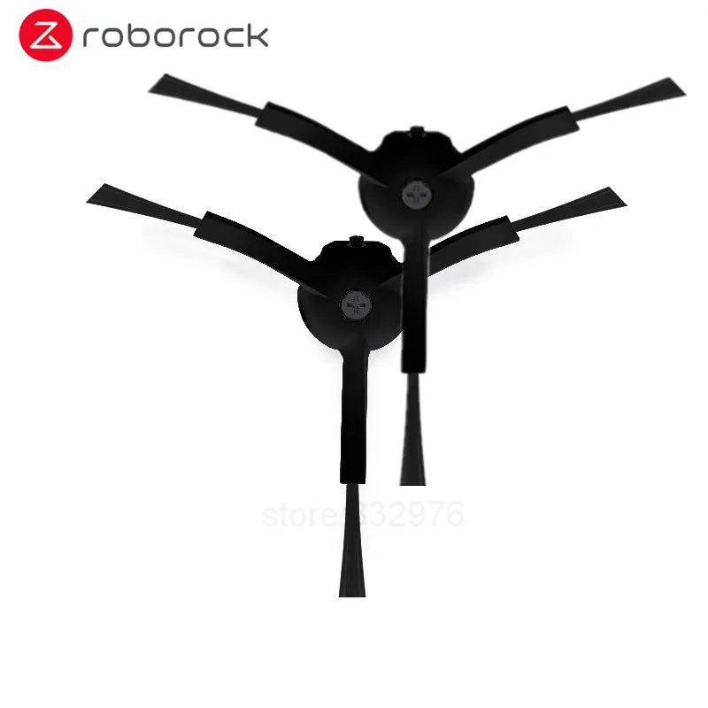 Roborock S55 E35 S6 робот вакуумная часть черная боковая щетка и крышка Xiaomi фильтр или Roborock моющийся фильтр влажная уборка - Цвет: side brush 2PC