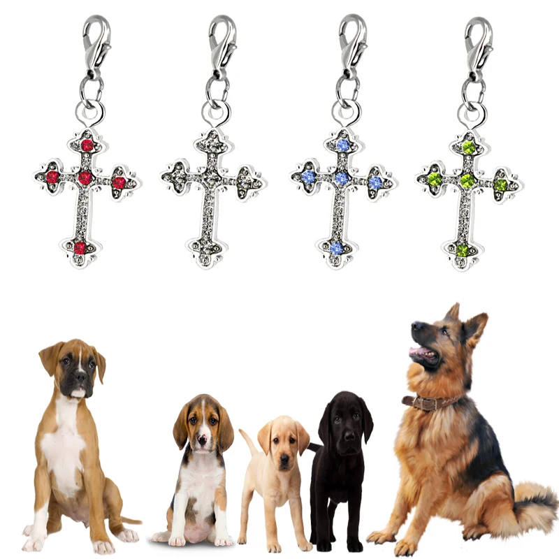 Cross Pet Dog Collar pet Charm Pet Jewelry Cat dog Collar pendant Cross