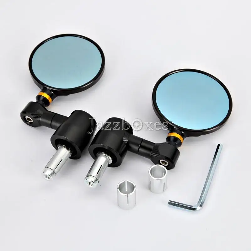 A Pair Universal Motorcycle Side Mirror Motorbike Rearview Rear View