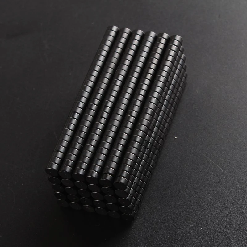 

Permanent rare earth neodymium magnet with epoxy plating,Disk strong powerful industrial NdFeB black magnet Dia6 x thick3mm