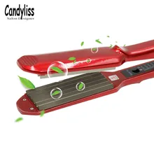 Hot Professional ceramic corrugated iron for wave corrugation flat irons curling cone adjust temperature Wide hair Wave Plate