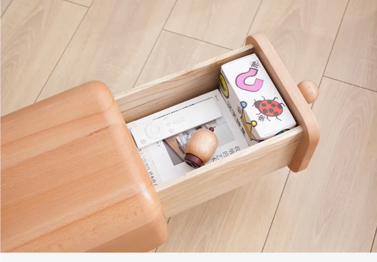 Стул для хранения животных из бука с выдвижным ящиком из мультфильма милый детский подарок для верховой езды игрушка дружественная картина мебель